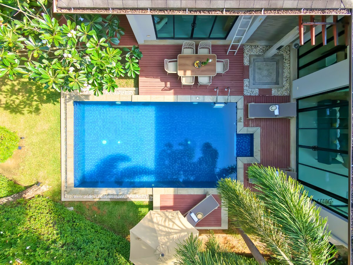 Exterior view of Tanode Estate Pool Villa for Sale - Luxury 3-Bed Home & Investment Opportunity