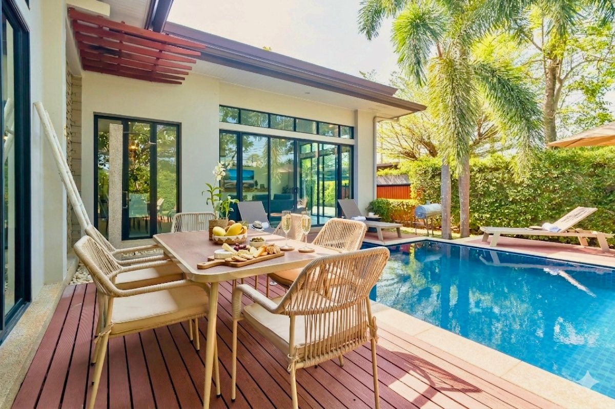 Exterior view of Tanode Estate Pool Villa for Sale - Luxury 3-Bed Home & Investment Opportunity