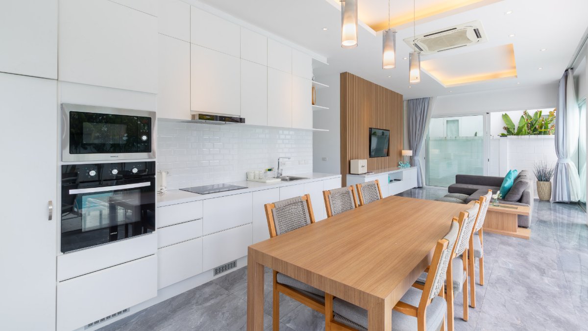Interior view of Modern 3-Bedroom Phuket VIlla for Sale in Kamala Garden View