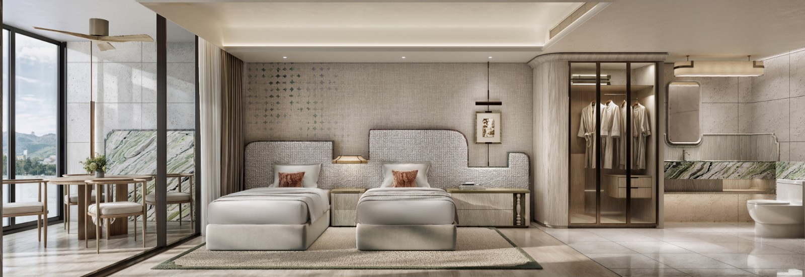 Interior view of 2 Bedroom Apartment with a Private Pool for Sale at Intercontinental Residence Phuket, Kamala Beach