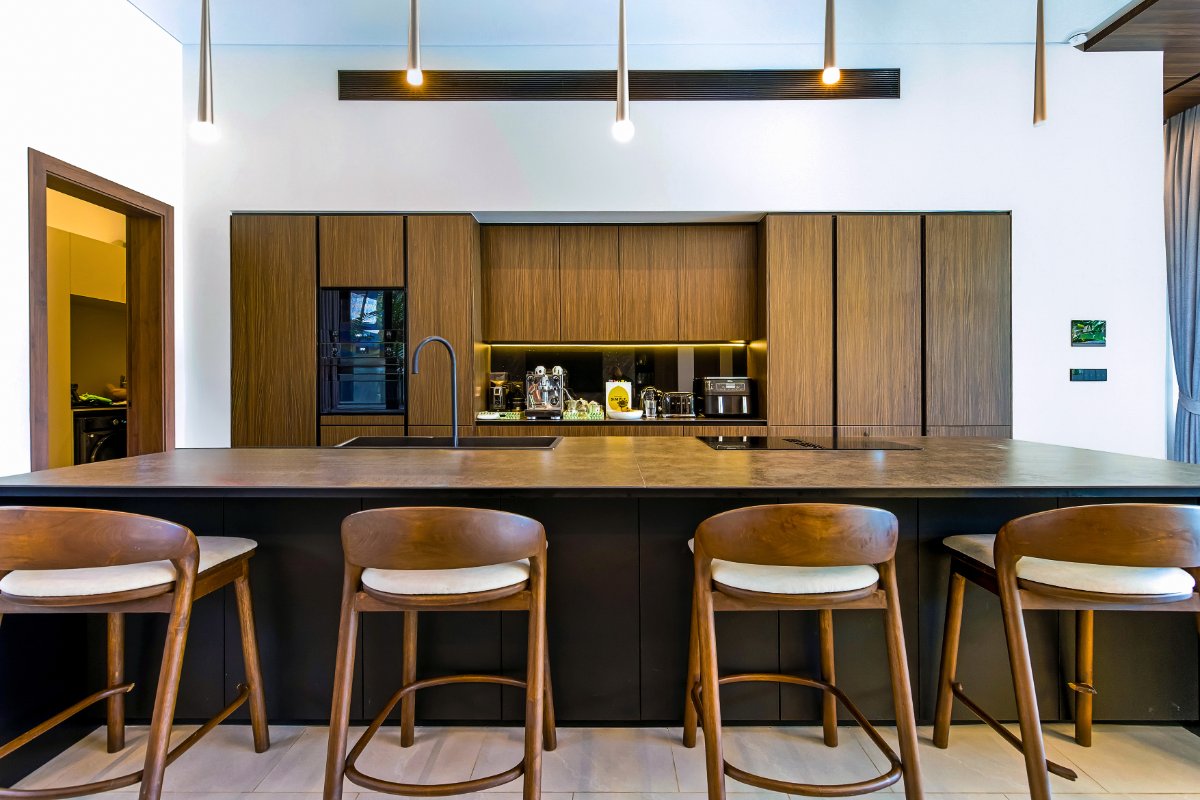 Interior view of Sunti Villas Phuket – Exclusive 5-Bedroom Luxury Pool Villas with Rental Potential