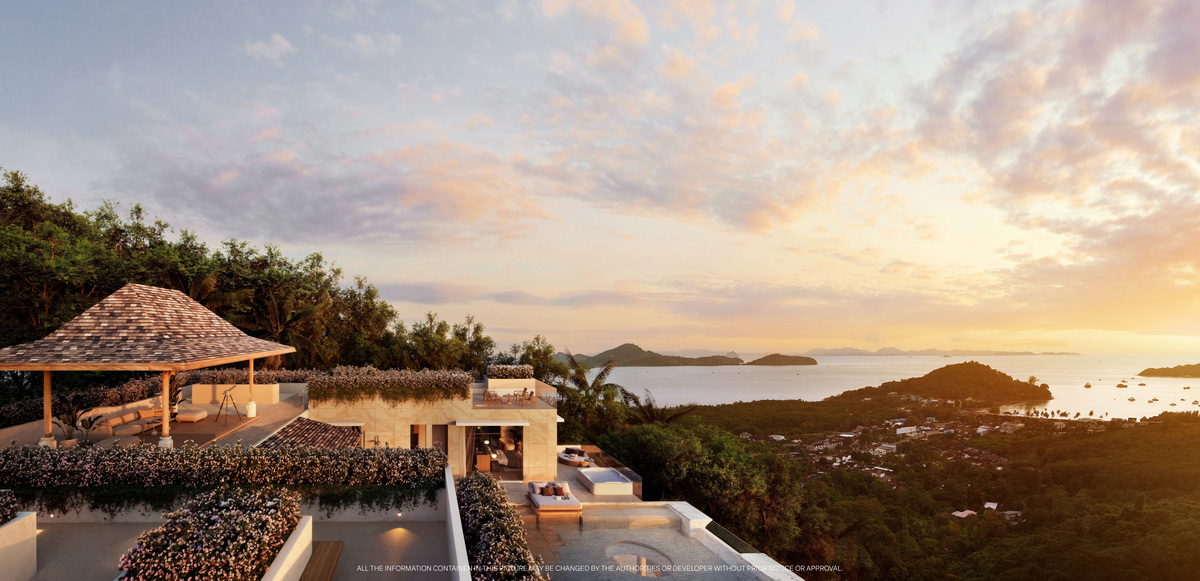 Exterior view of Ultra Luxurious Ocean View Pool Villas for Sale at Garden Atlas Bayview