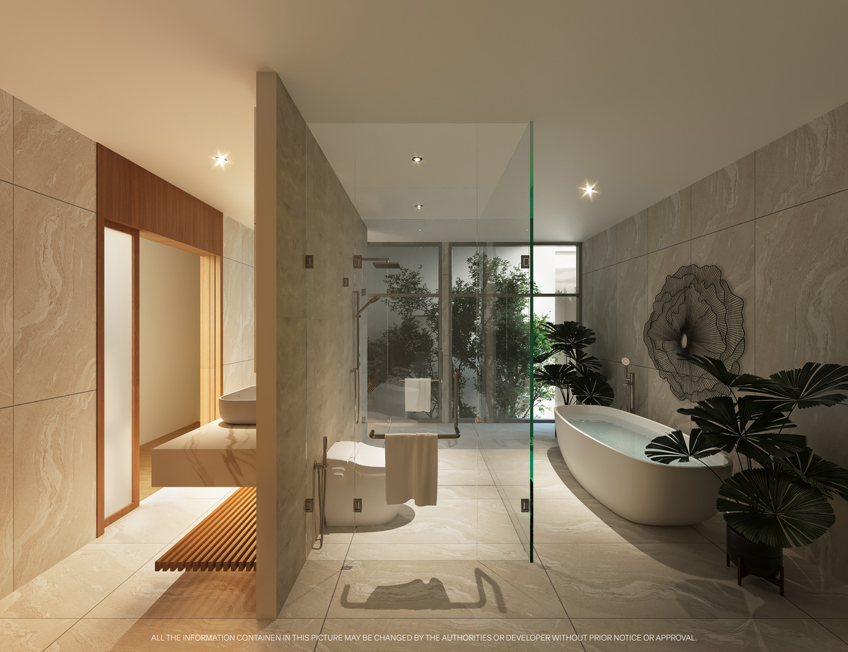 Exterior view of Ultra Luxurious Ocean View Pool Villas for Sale at Garden Atlas Bayview