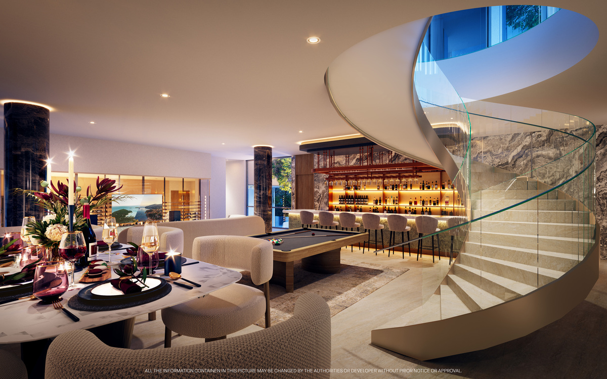 Exterior view of Ultra Luxurious Ocean View Pool Villas for Sale at Garden Atlas Bayview