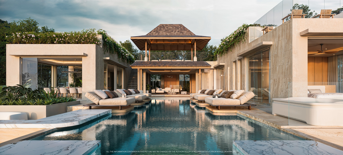 Exterior view of Ultra Luxurious Ocean View Pool Villas for Sale at Garden Atlas Bayview