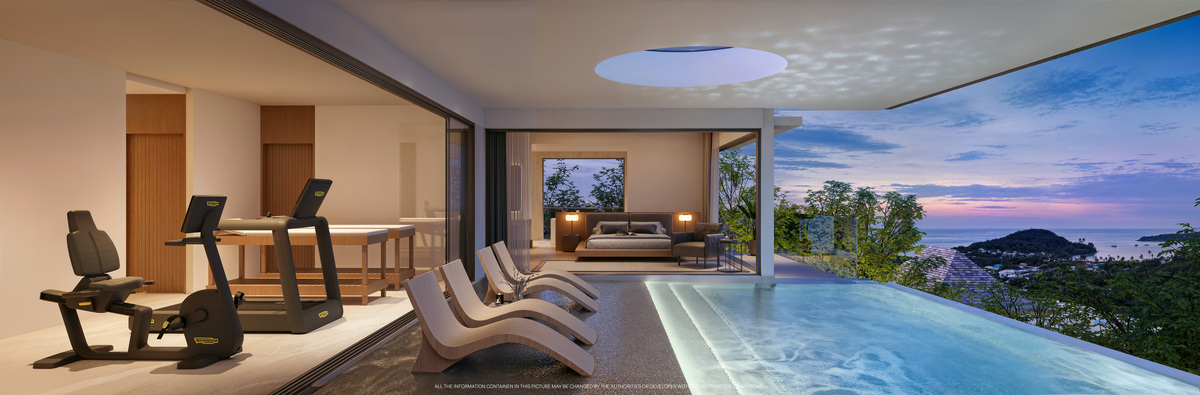 Exterior view of Ultra Luxurious Ocean View Pool Villas for Sale at Garden Atlas Bayview