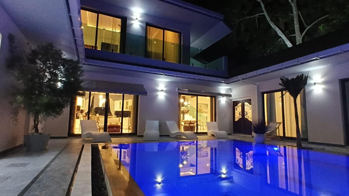 Interior view of Modern & Spacious 4-Bedroom Mediterranean Style Rawai Villa for Sale