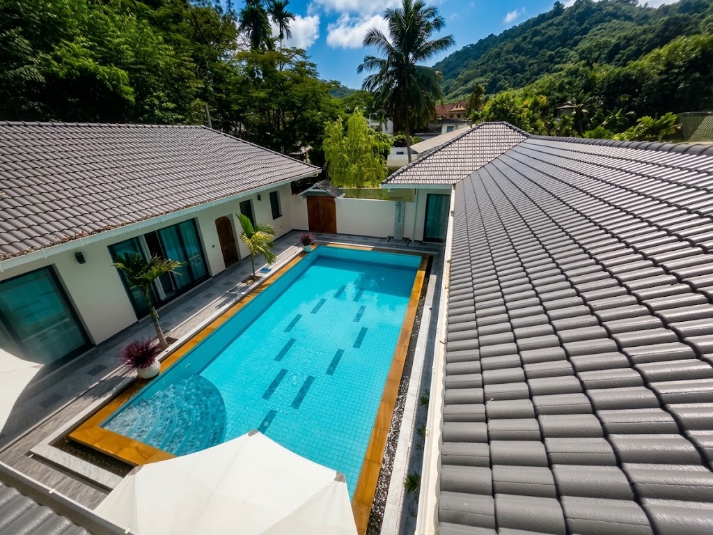 Interior view of Modern & Spacious 4-Bedroom Mediterranean Style Rawai Villa for Sale