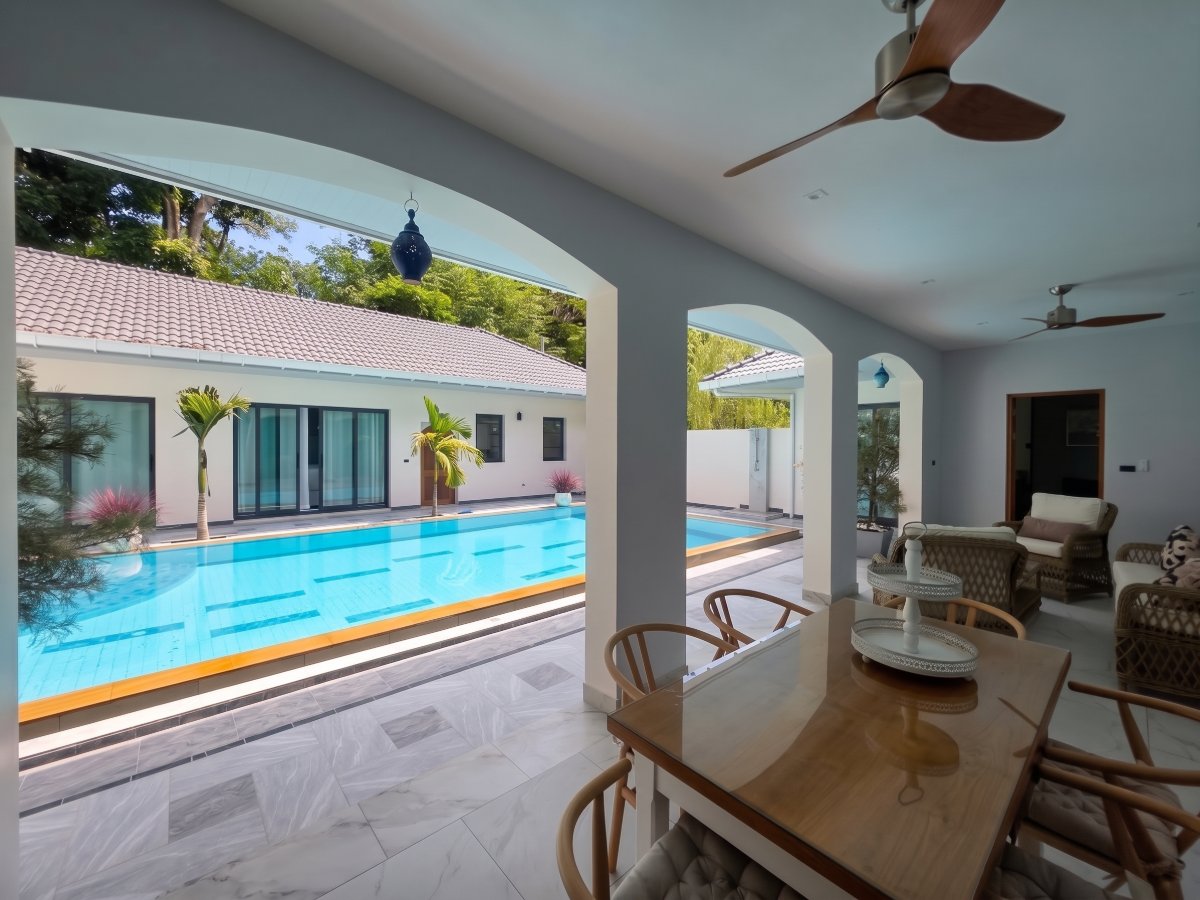 Interior view of Modern & Spacious 4-Bedroom Mediterranean Style Rawai Villa for Sale