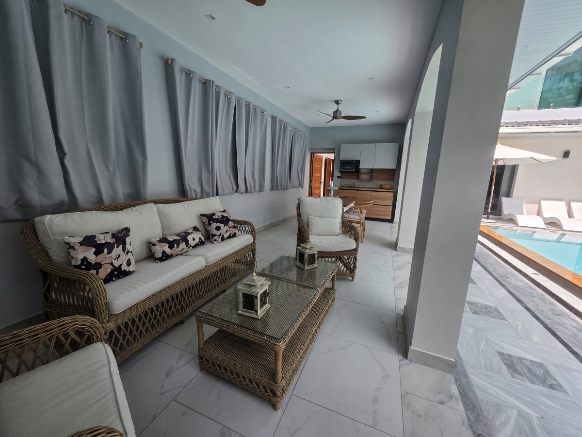 Interior view of Modern & Spacious 4-Bedroom Mediterranean Style Rawai Villa for Sale