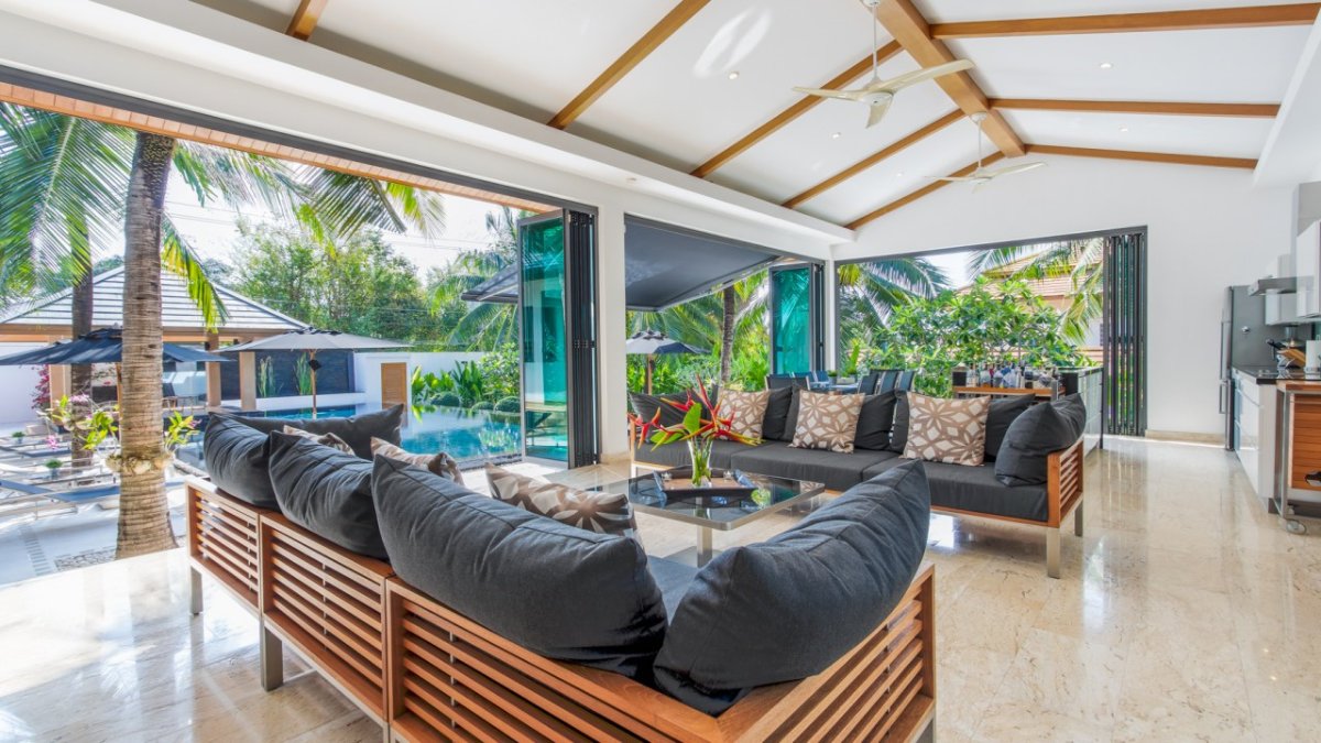 Interior view of Exquisite 5-Bedroom Pool Villa with Large Garden in Rawai on Massive Plot