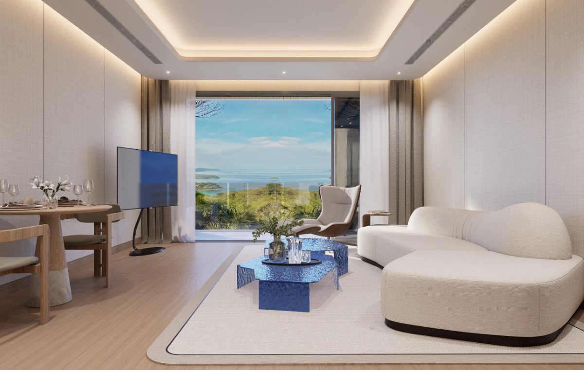 Interior view of 1 Bedroom Luxurious Suite at Sole Mio Residences, Bangtao