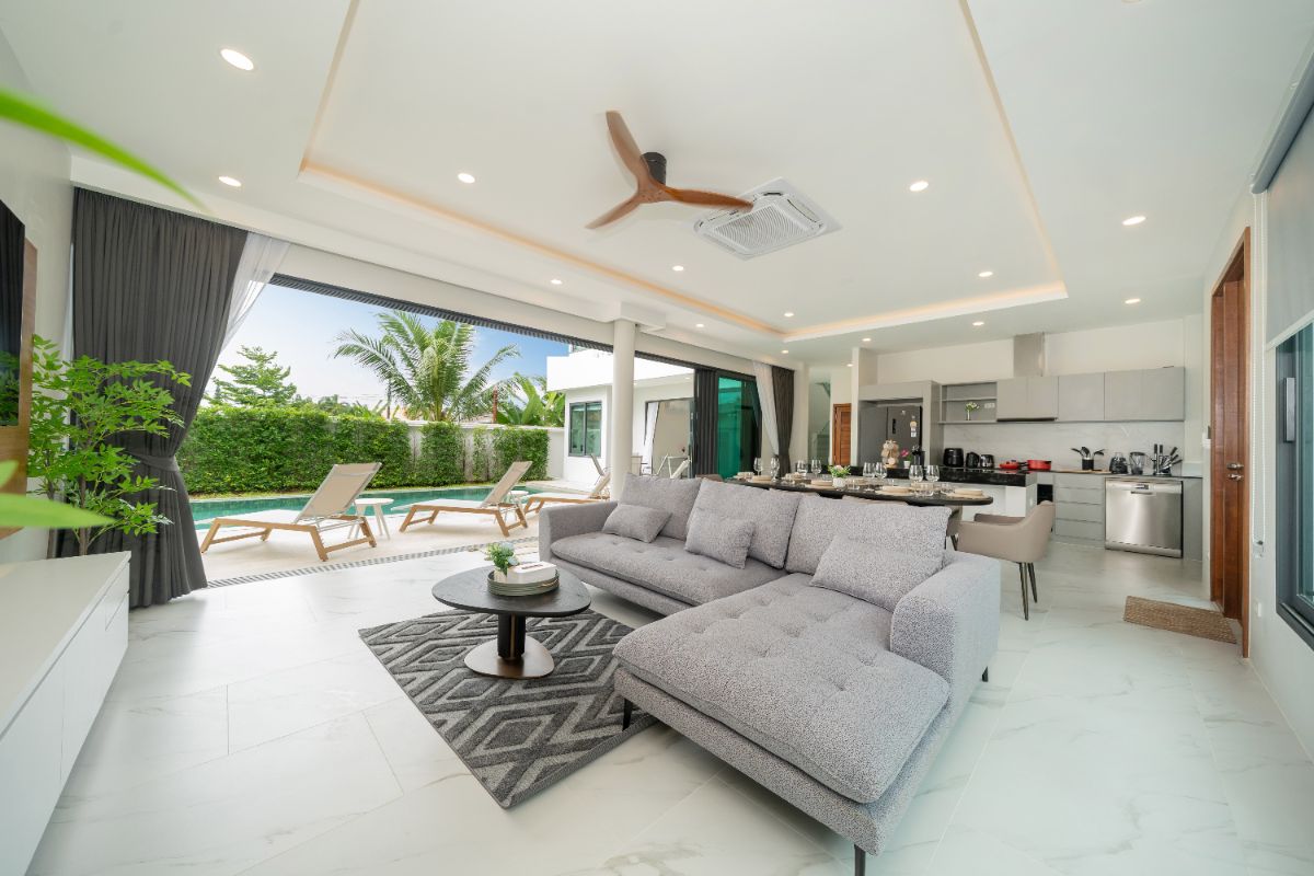 Interior view of 4 Bedroom Private Matt Villa for Sale in Rawai