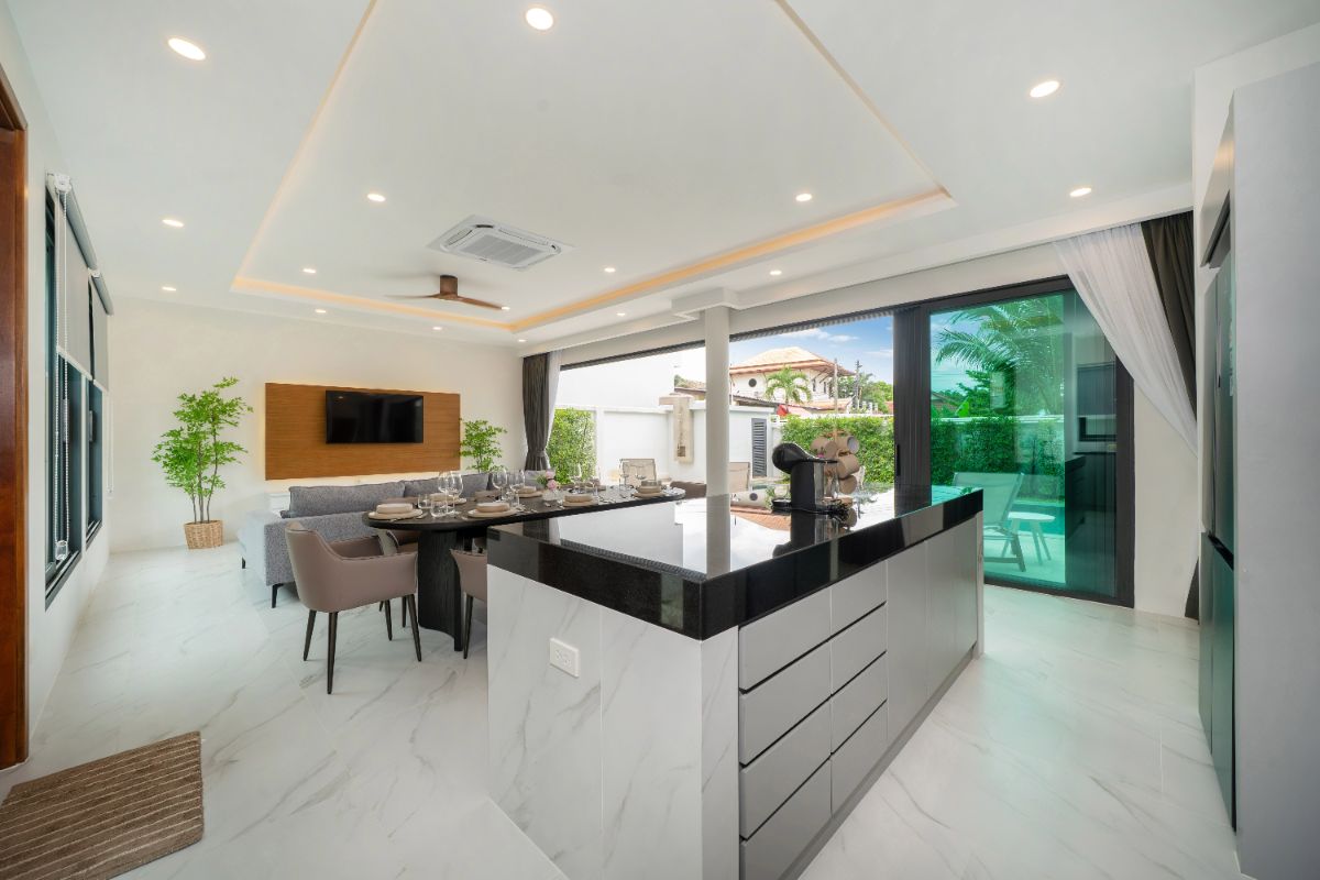Interior view of 4 Bedroom Private Matt Villa for Sale in Rawai