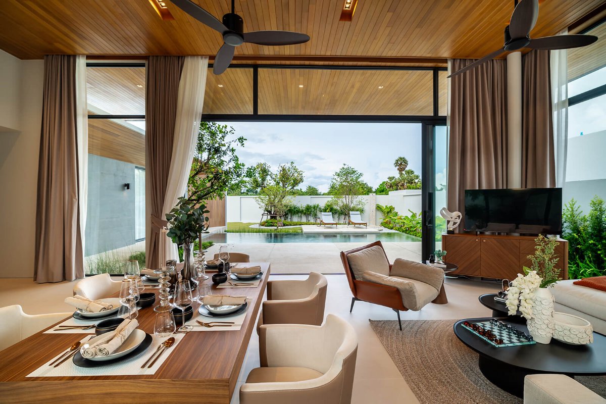 Interior view of 4 Bedroom Zen Style Botanica Four Seasons Villa for Sale at Spring Zone - Type BC