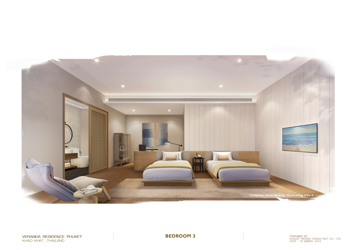 Interior view of Beachfront 4-Bedroom Villa for Sale in Veranda Villas & Suites, Ao Yon Beach, Phuket