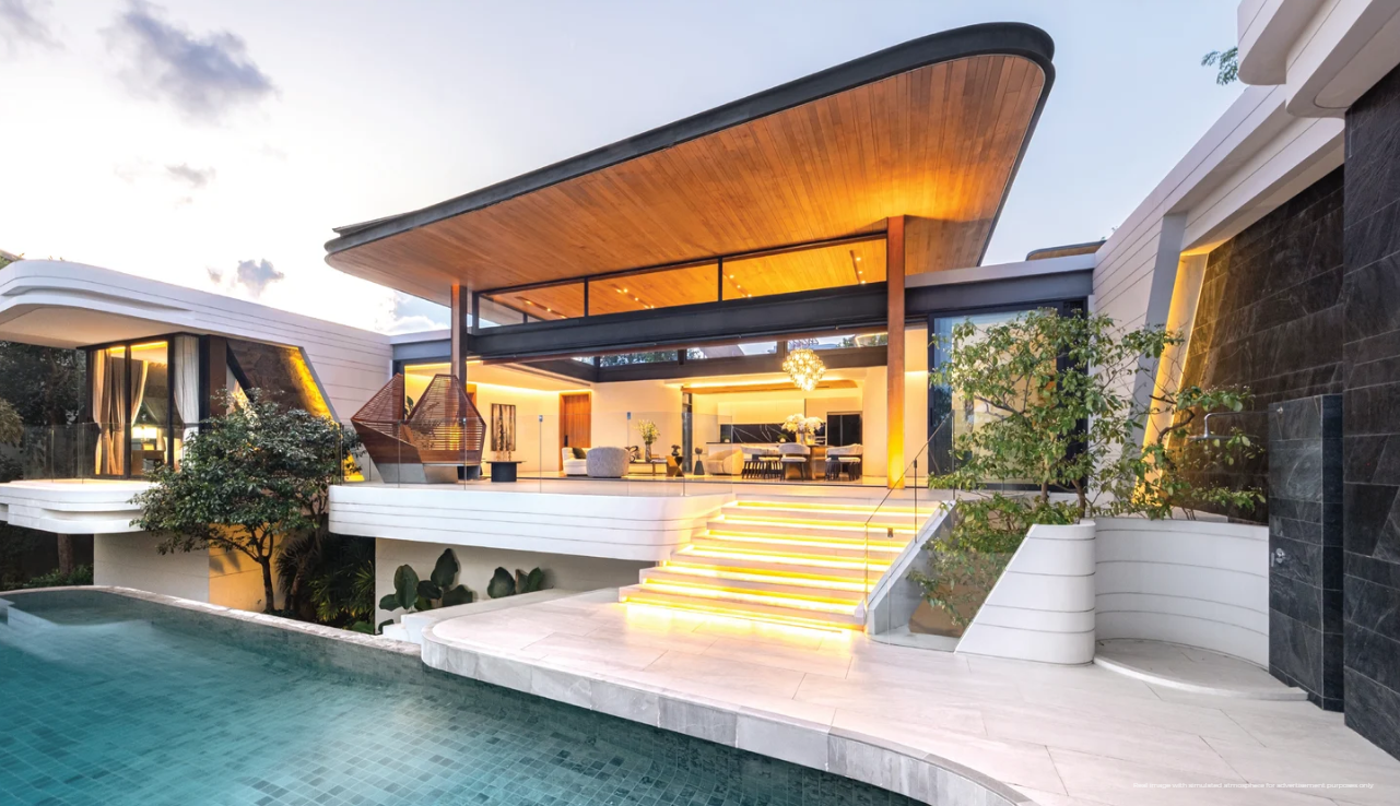 Interior view of Sea View 4 Bedroom Botanica Ocean Valley Kamala Villa for Sale - Type A