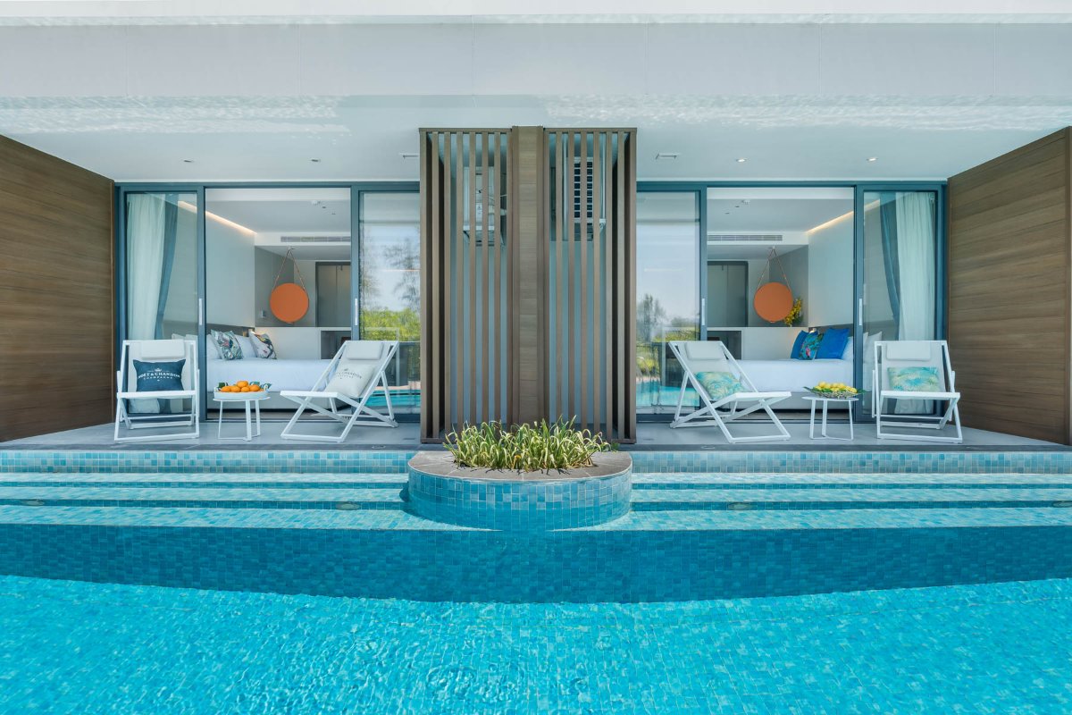 Exterior view of Prime Turnkey Resale Studio with Direct Pool Access – Kora Beach Resort, Layan