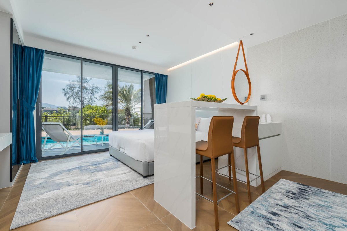 Exterior view of Prime Turnkey Resale Studio with Direct Pool Access – Kora Beach Resort, Layan