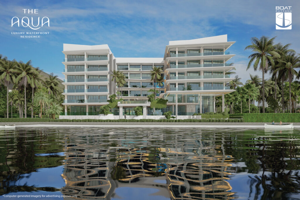 Interior view of 2-Bedroom Lake View Luxury Condo for Sale in THE AQUA by Boat Pattana, Bangtao