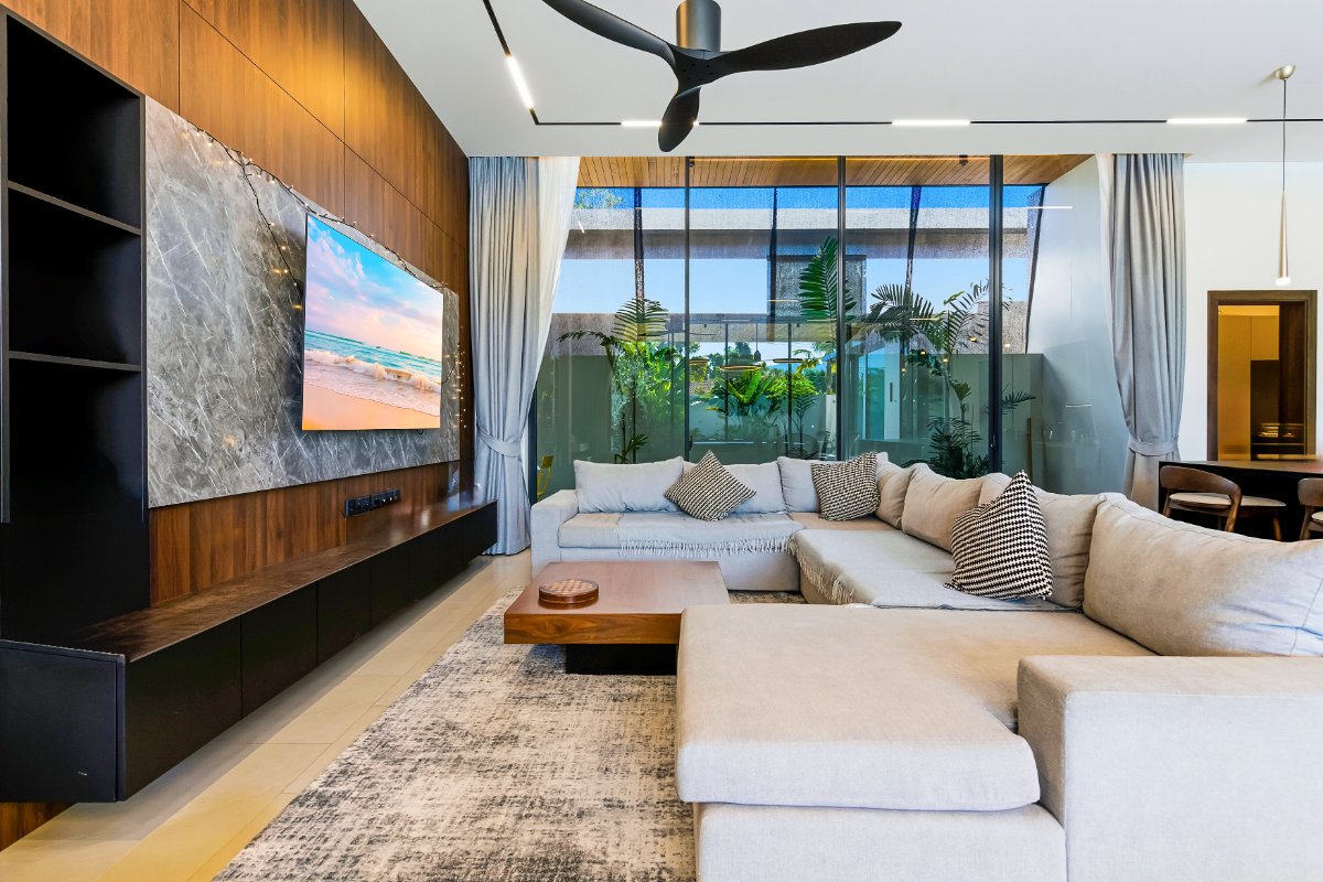Interior view of Sunti Villas Phuket – Modern 4-Bedroom Villa in Cherngtalay