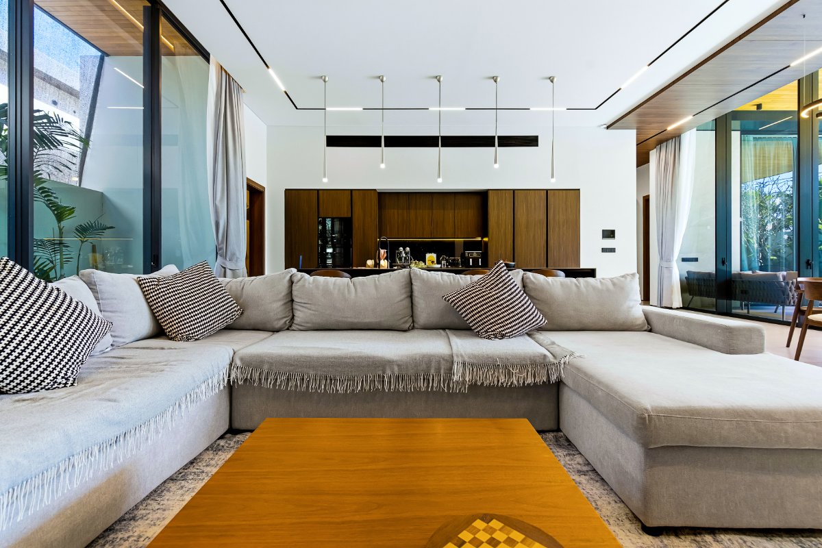 Interior view of Sunti Villas Phuket – Modern 4-Bedroom Villa in Cherngtalay