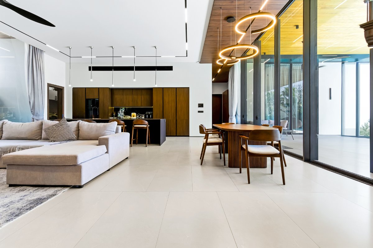 Interior view of Sunti Villas Phuket – Modern 4-Bedroom Villa in Cherngtalay
