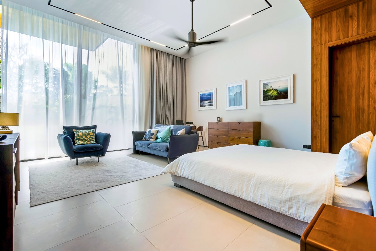 Interior view of Sunti Villas Phuket – Modern 4-Bedroom Villa in Cherngtalay
