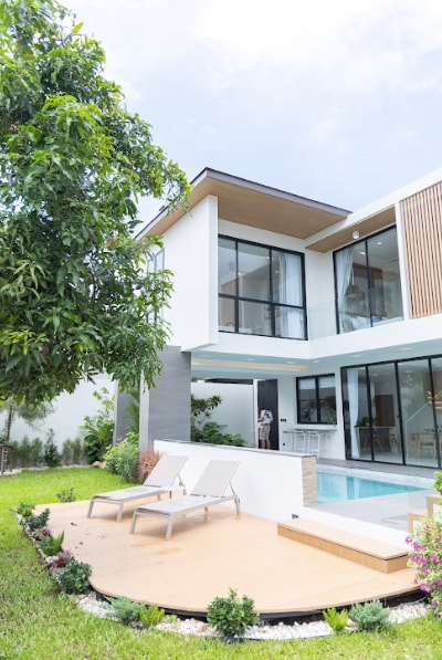 Interior view of Larger 3-Bedroom Villa in Dareeya Villas on Bangtao Beach Road - 200 meters from Beach