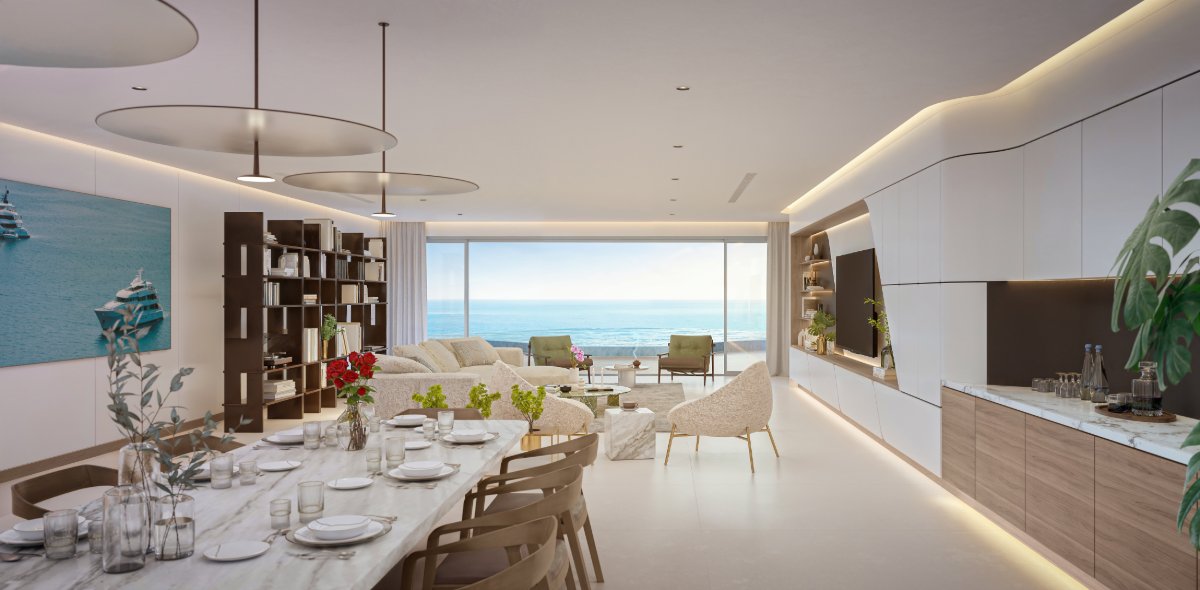 Interior view of 4 Bedroom Sea View Ultra Luxurious Penthouse for Sale at Sole Mio Residences, Bangtao