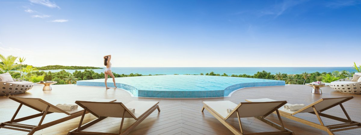 Interior view of 4 Bedroom Sea View Ultra Luxurious Penthouse for Sale at Sole Mio Residences, Bangtao