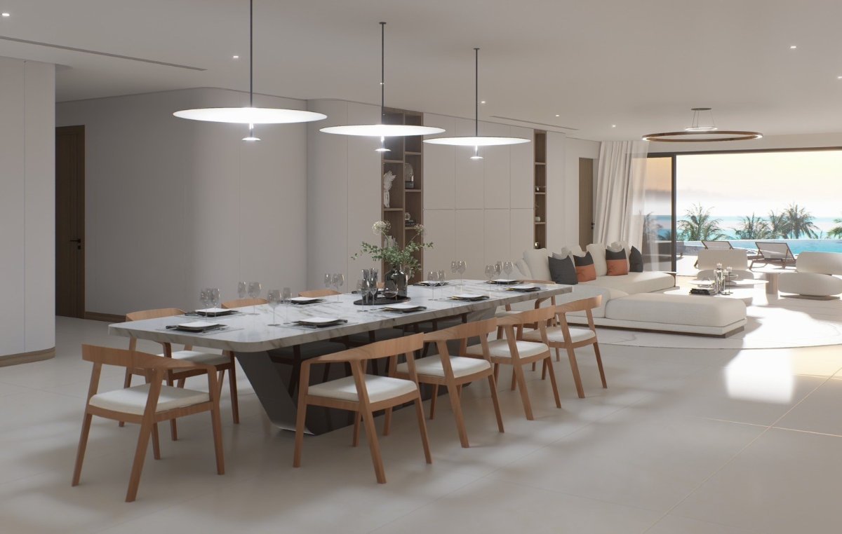 Interior view of 4 Bedroom Sea View Ultra Luxurious Penthouse for Sale at Sole Mio Residences, Bangtao