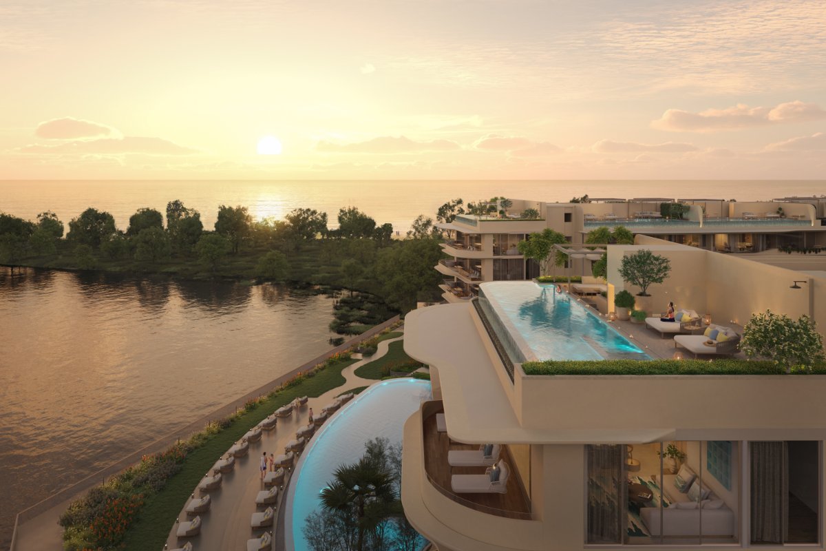 Interior view of 2 Bedroom Sea View Penthouse for Sale at Laguna Bayside Beach Residences
