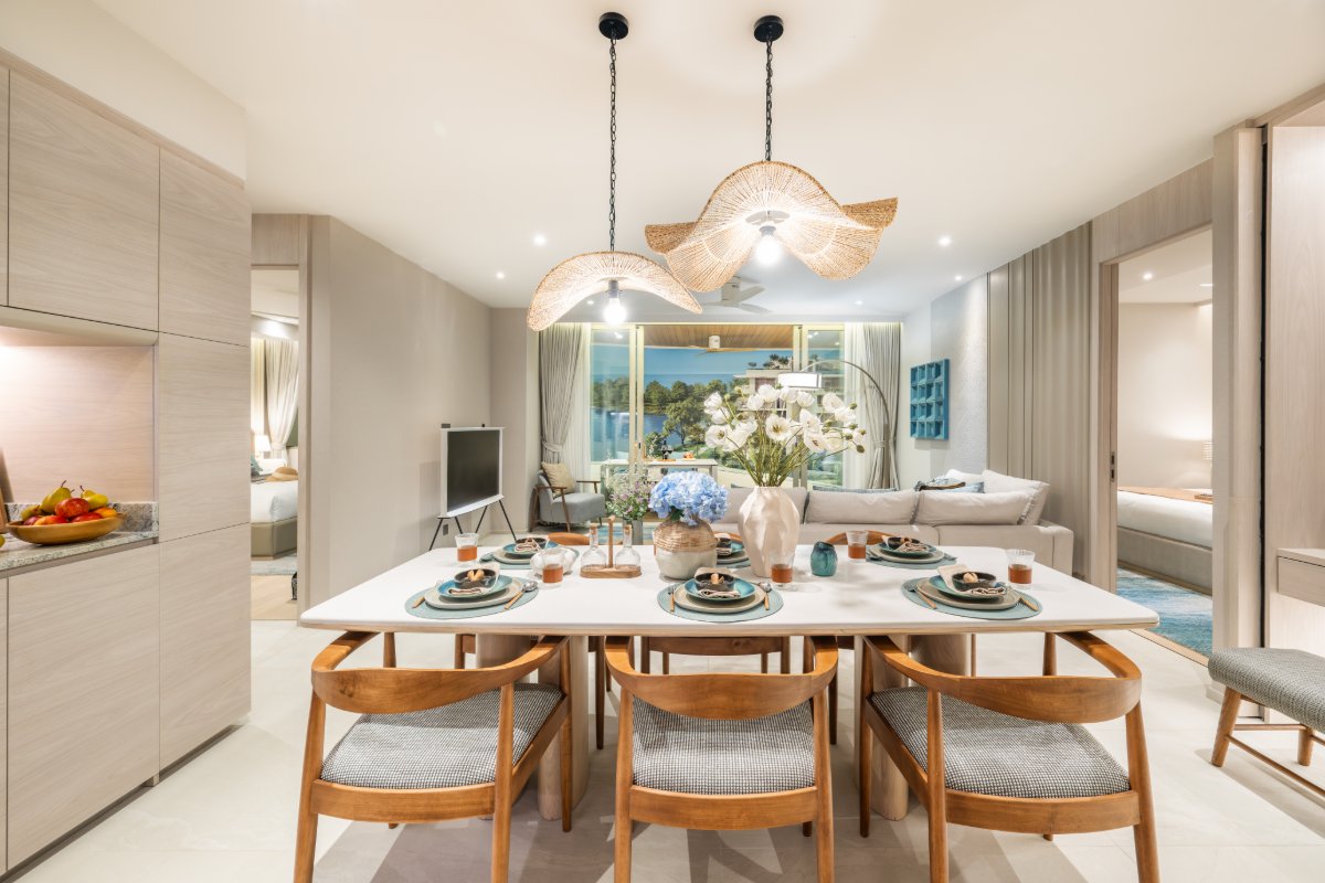 Interior view of 2 Bedroom Sea View Penthouse for Sale at Laguna Bayside Beach Residences