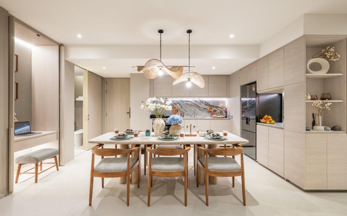Interior view of 2 Bedroom Sea View Penthouse for Sale at Laguna Bayside Beach Residences