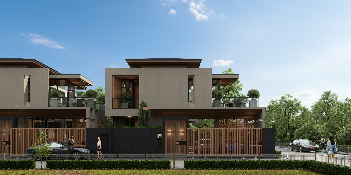 Interior view of 3 Bedroom Modern Pool Villas for Sale at Zenithy La Ville, Koh Keaw