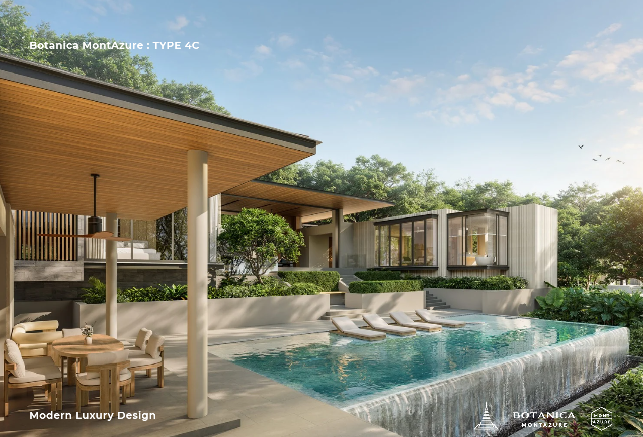 4 Bedroom Modern Sea View Pool Villa for Sale at Botanica Montazure - Type 4C