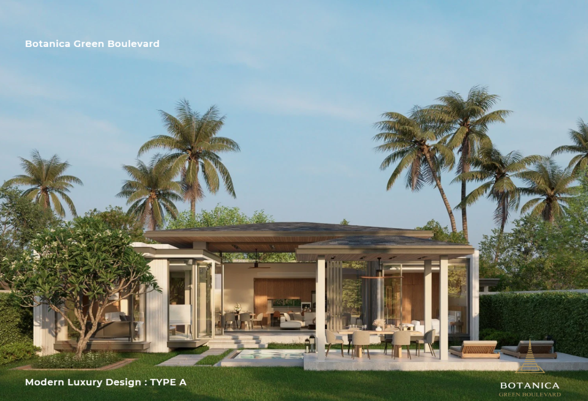 Interior view of 4 Bedroom Modern Pool Villas with Large Land Plot for Sale in Botanica Green Boulevard