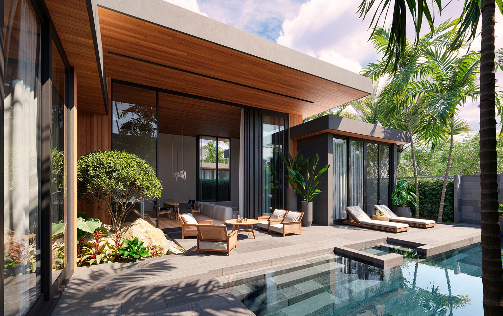 Interior view of Redwood Lakeside Phuket - 3-Bedroom Type B Villa