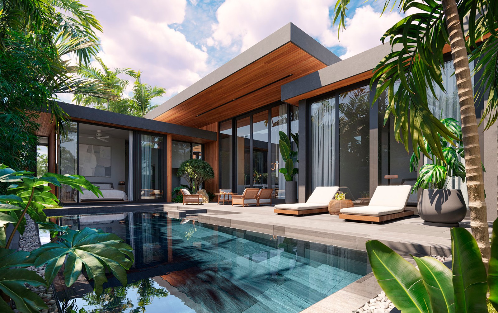 Interior view of Redwood Lakeside Phuket - 3-Bedroom Type B Villa