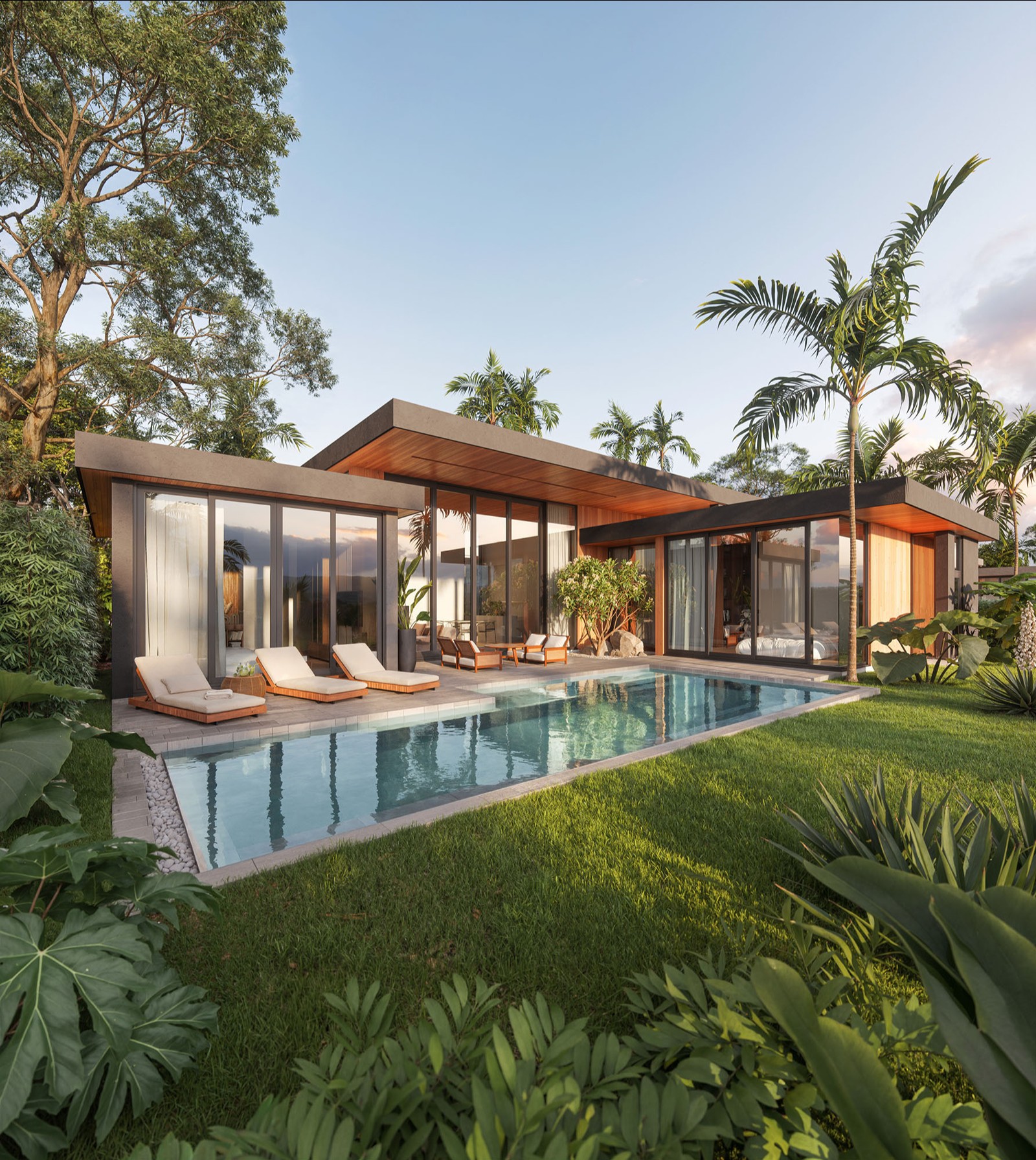 Interior view of Redwood Lakeside Phuket - 3-Bedroom Type B Villa