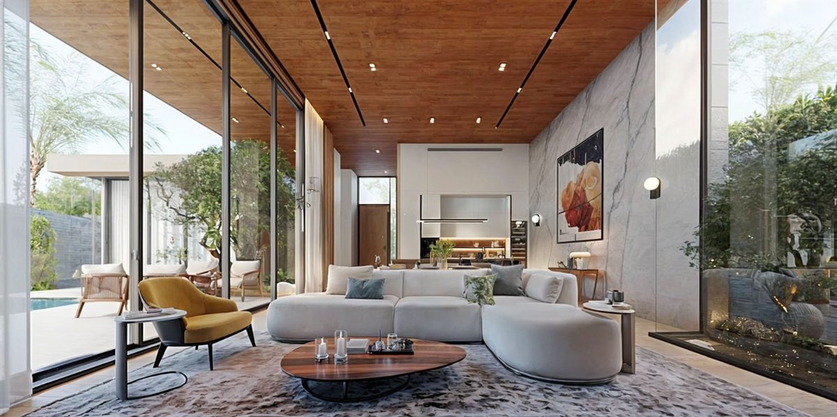 Interior view of Redwood Lakeside Phuket - 3-Bedroom Type B Villa