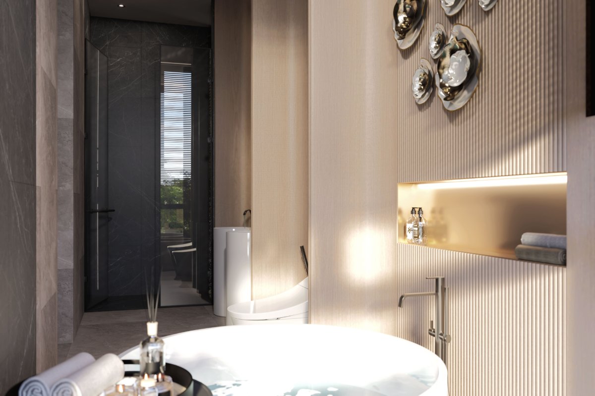 Exterior view of Luxurious Pool Villa for Sale at Soleil Residences, Kamala
