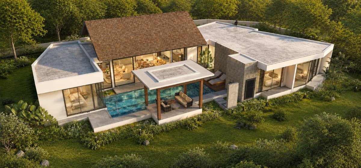 Interior view of 3-Bedroom Villa for Sale in Thalang - Grandma Villas GM3