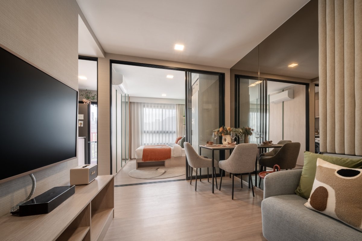 Interior view of One Bedroom Condo for Sale at Base Bukit Condominium, Phuket Town