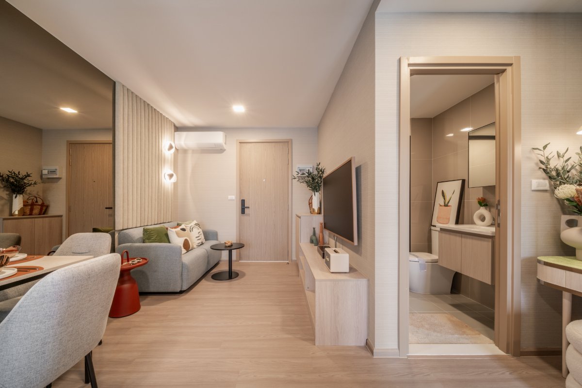 Interior view of One Bedroom Condo for Sale at Base Bukit Condominium, Phuket Town
