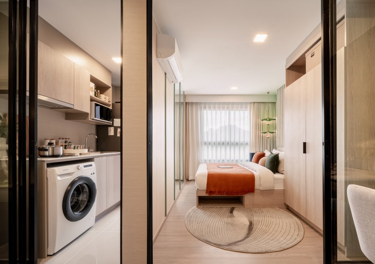 Interior view of One Bedroom Condo for Sale at Base Bukit Condominium, Phuket Town