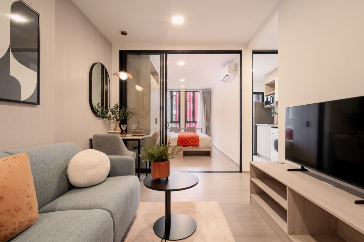 Interior view of One Bedroom Condo for Sale at Base Bukit Condominium, Phuket Town