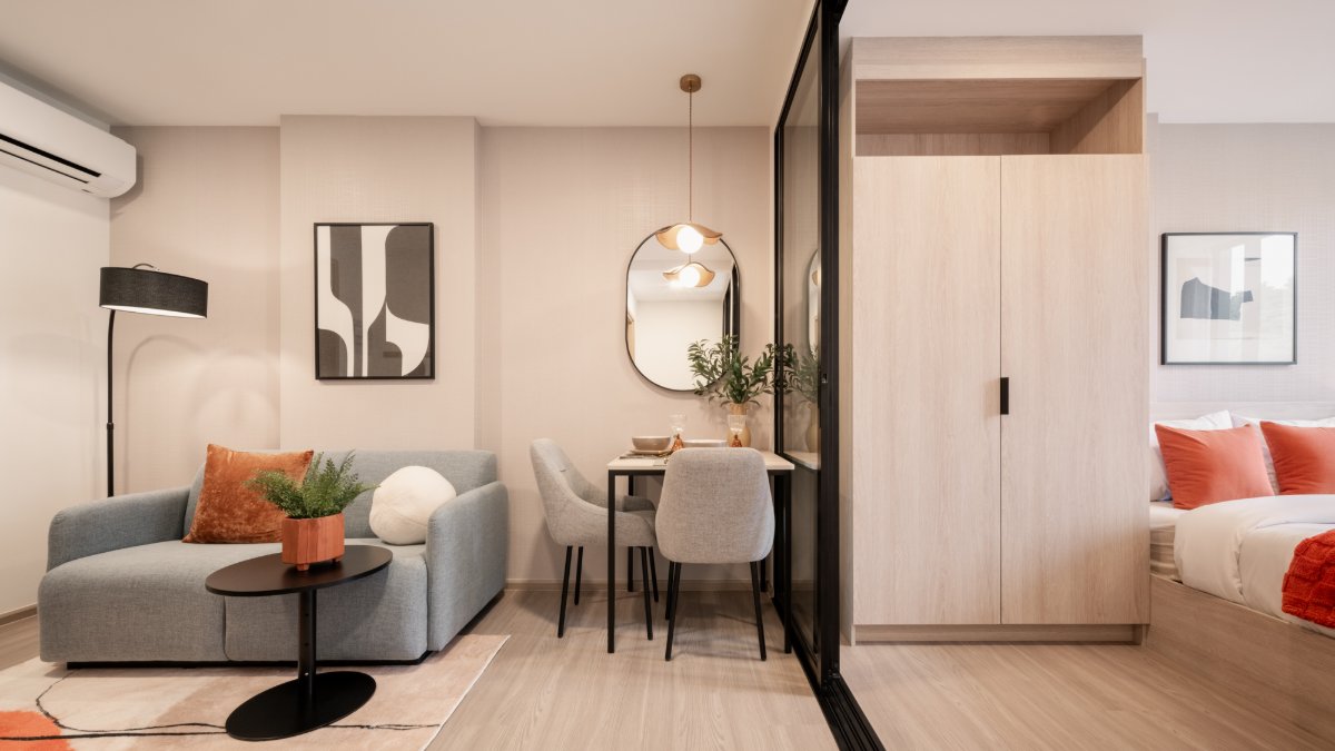 Interior view of One Bedroom Condo for Sale at Base Bukit Condominium, Phuket Town