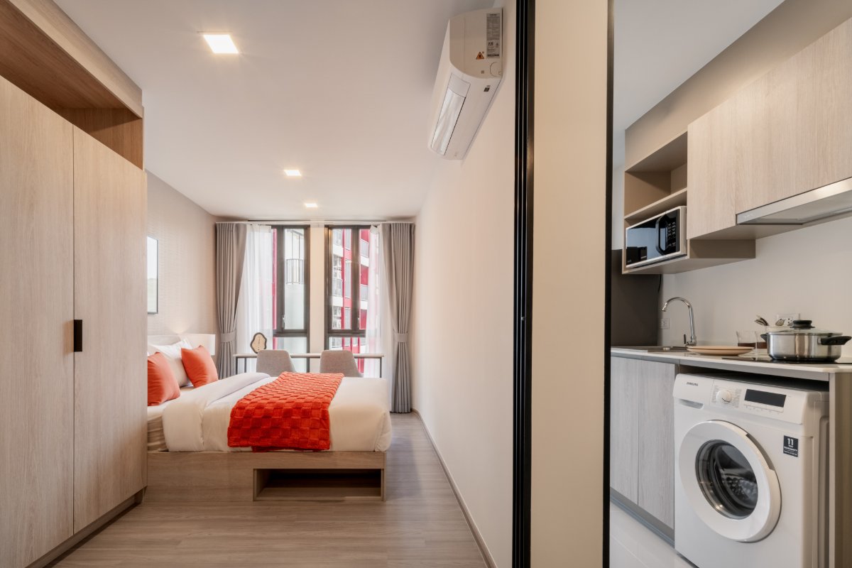 Interior view of One Bedroom Condo for Sale at Base Bukit Condominium, Phuket Town